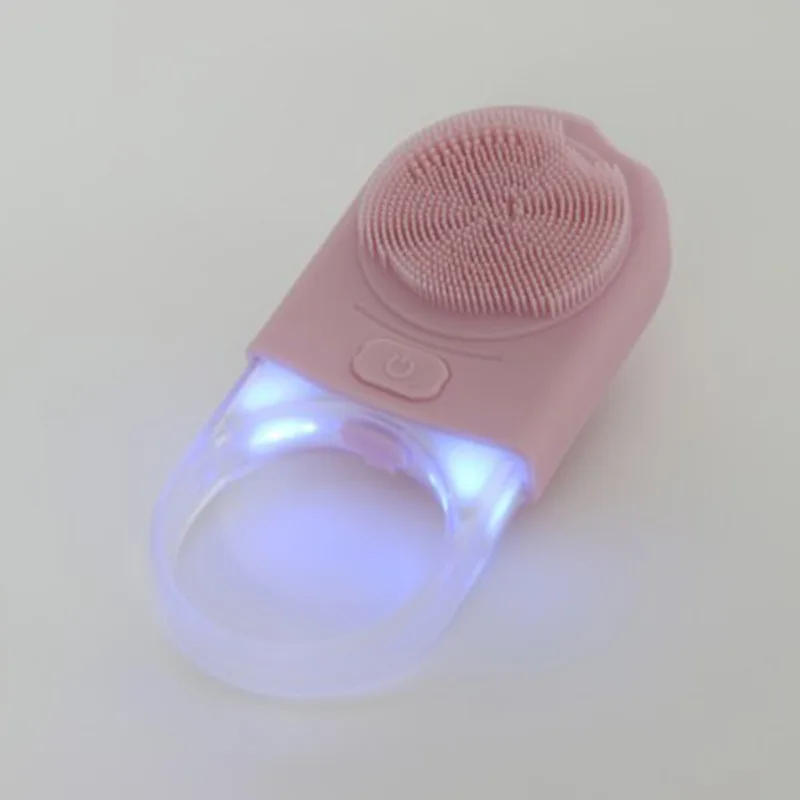 Usb-сменная силиконовая Очищающая щетка для лица, сужающая поры, укрепляющая кожу, водонепроницаемые очищающие щетки для лица, инструмент для ухода за кожей
