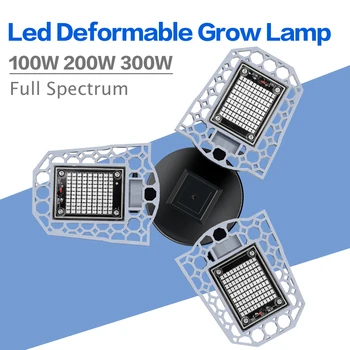 

220V Led Grow Light E27 100W 200W 300W Phyto Lamp E26 Led Full Spectrum Bulb 110V Led Indoor Grow Box Greenhouse Flower Lighting