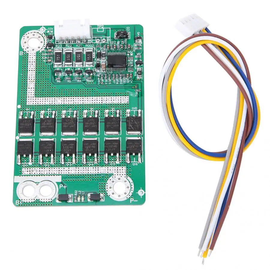 4S 14,8 V 50A плата защиты батареи BMS печатная плата с балансом для LiFePo4 Li железа батареи испытательное оборудование
