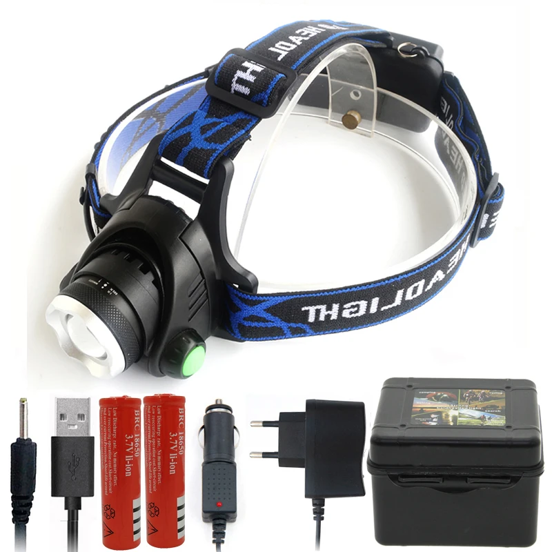 OPtion D Litwod Z90 V6 светодиодные фары XM-L2 U3 T6 светодиодный фонарик водонепроницаемый Мощный налобный фонарь для кемпинга - Испускаемый цвет: OPtion D