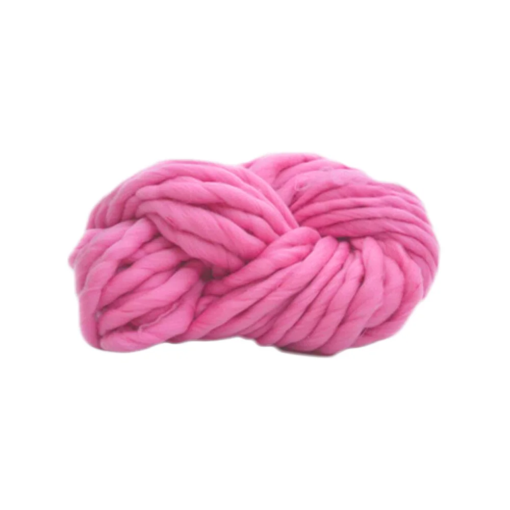 pink 250g DIY Chunky Woolen Yarn Iceland Knitting Wool Handmade Comfortable - Цвет: pink