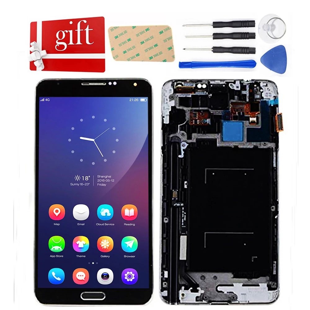 Для samsung Galaxy Note 3 N9005 ЖК-экран Note3 ЖК-дисплей кодирующий преобразователь сенсорного