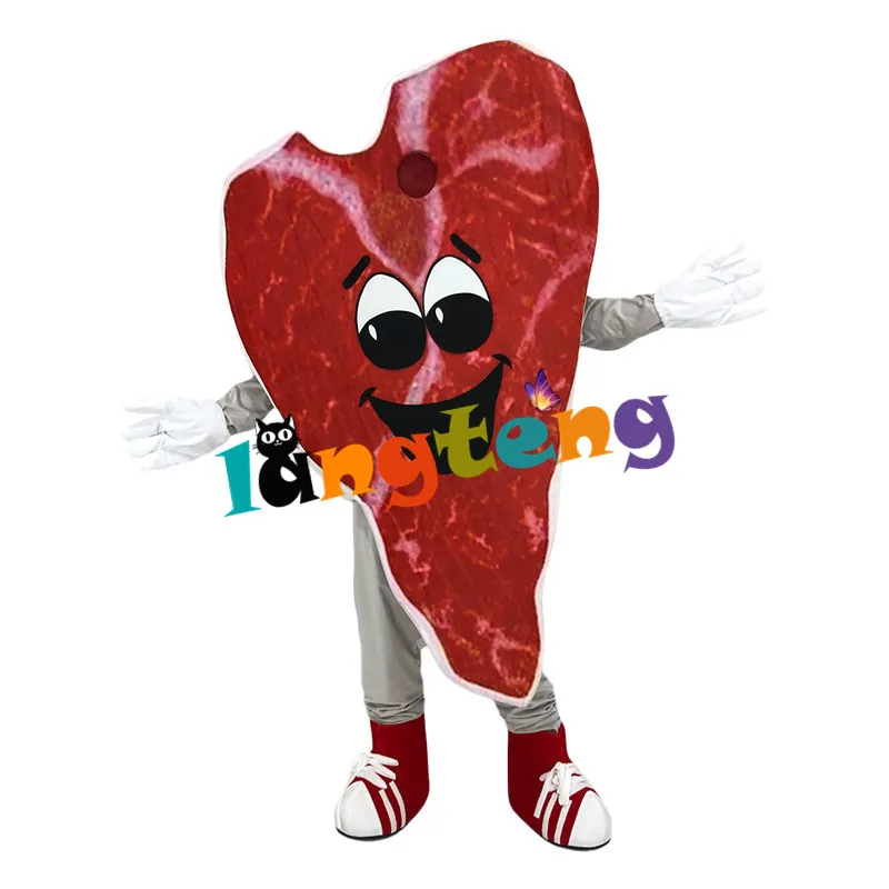 

1228 Steak Holiday Cosplay Mascot Costume Business Professional Fancy Dress