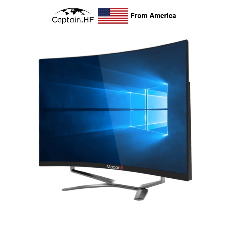 

US Captain 27 inch Screen, Curved Surface Display, All in One Computer PC, Gaming Computer, Desktop PC, for Home, Office