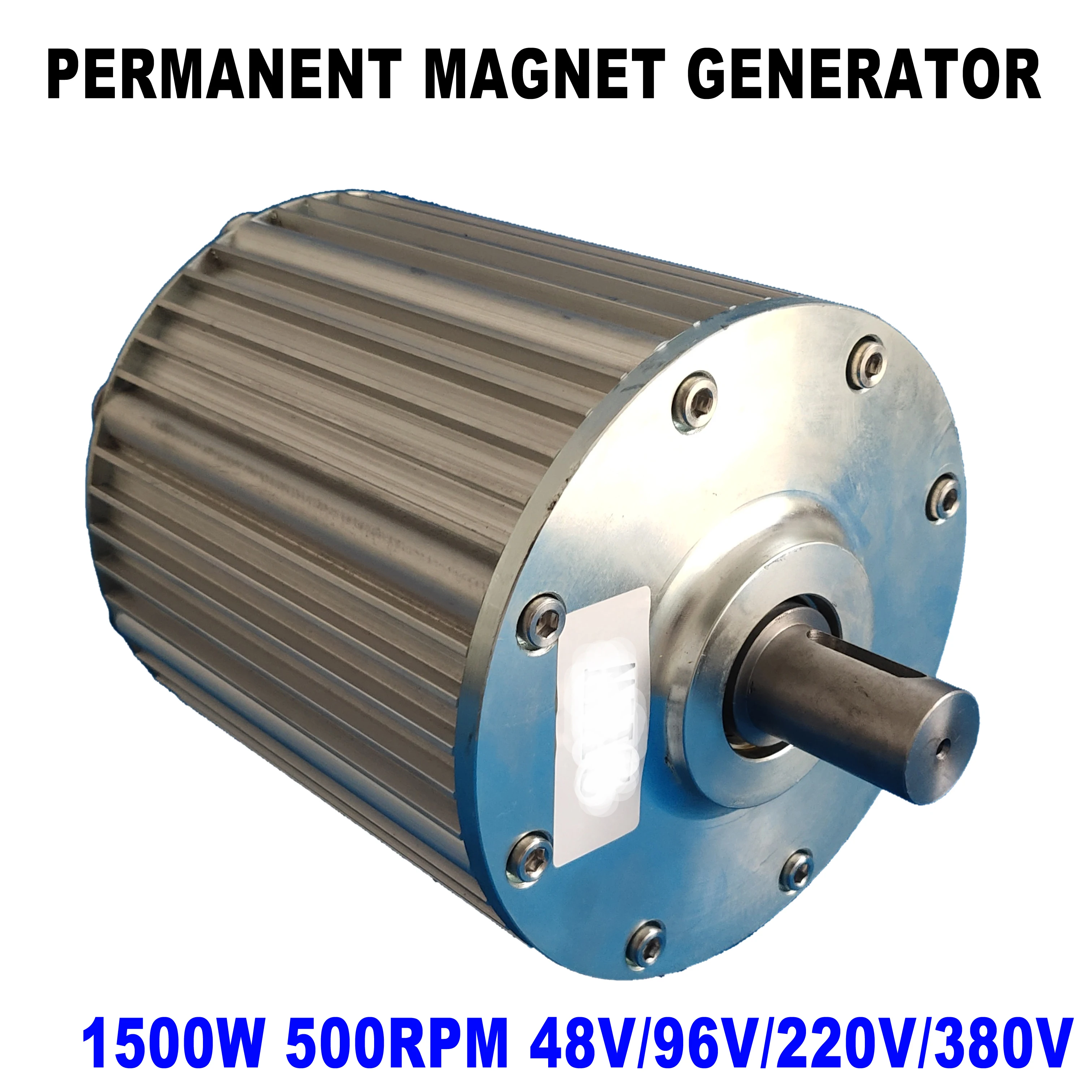 1500W15KW500RPM48V96V220VLowRPMHorizontalWindGenerator