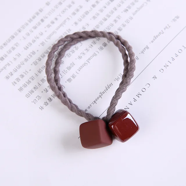 Ruoshui Heart Scrunchies For Woman Girls Hair Ties Sweet Lovely Hair Accessories Elastic Hairband Ornament Hair Gum Girl Holders style 2