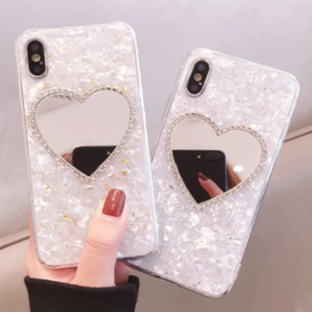 Зеркальный чехол для iphone 6 S 7 8 plus X XR XS MAX SE2020 | Мобильные телефоны и аксессуары