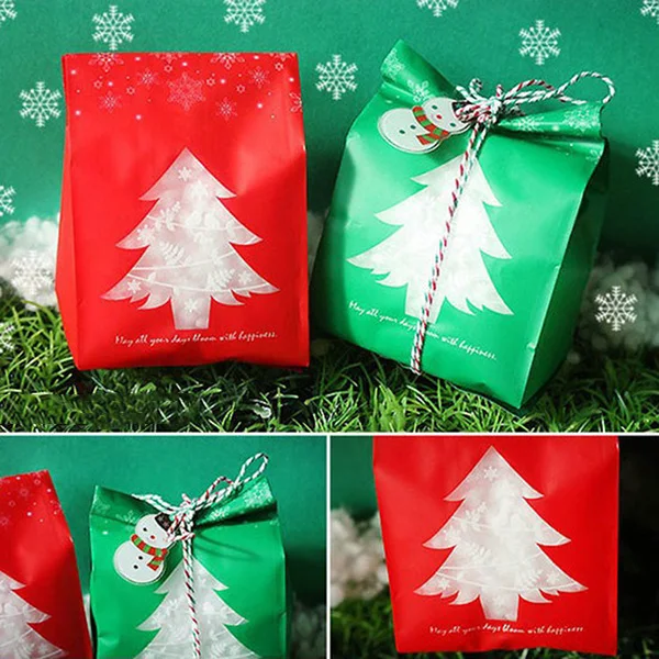 

Candy Gift Bag Snowflake Tree Pouch Decoration Durable For Christmas Party Packing MYDING