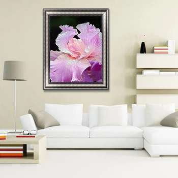 

30*40cm Round Diamond 5D Plant Flower Diamond Paintings DIY Diamond Embroidery Cross Stitch Bedroom Living Room Decoration Gifts
