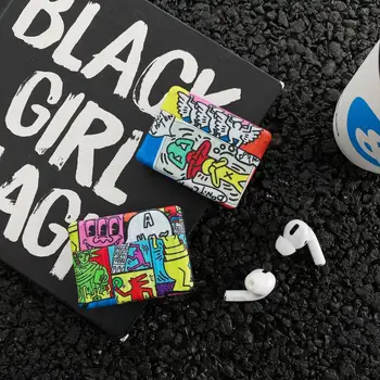 

Graffiti Pattern Case For Apple Airpods pro 3 2 1 Cover Cute Silicone Bluetooth Earphone Case For airpod Capa Headphone Case Box