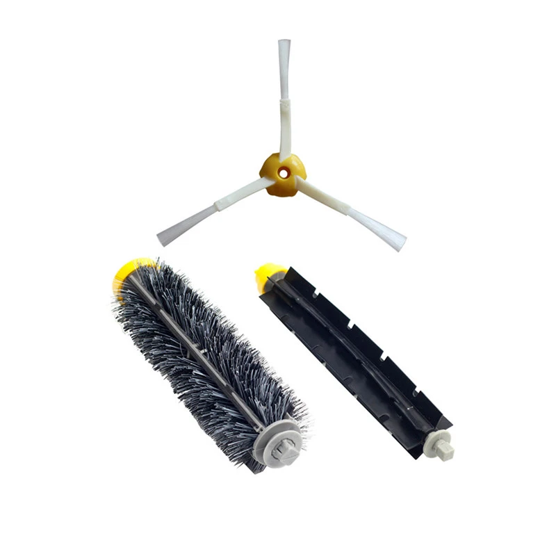 Vacuum Cleaner Beater Brush & Bristle Brush Fit For iRobot Roomba 600 700 Series