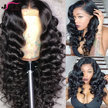 

Loose Deep Wave Lace Front Human Hair Wigs 13x4 Peruvian Remy Frontal Wigs Pre Plucked with Baby Hair For Black Women