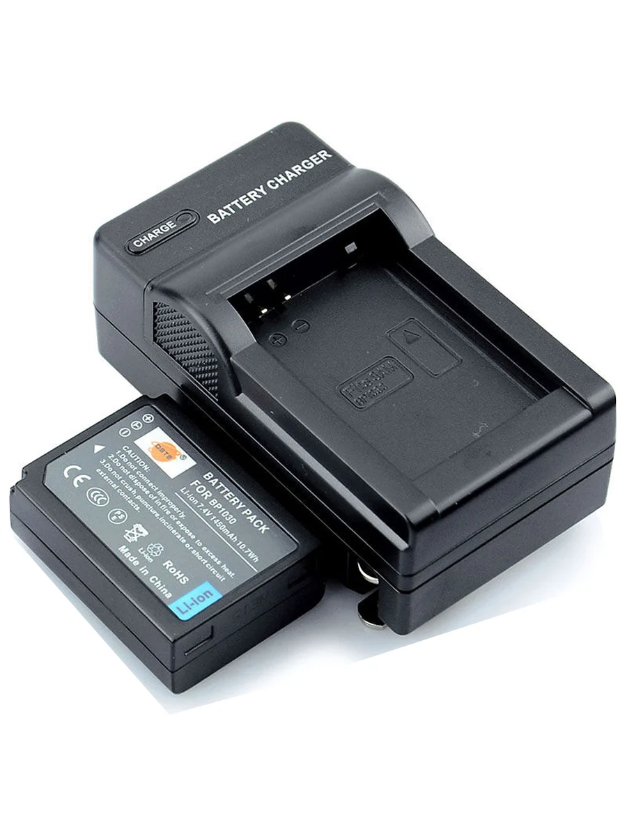 2 шт. 1450 мАч 7,4 V BP1030 BP-1030 DSTE Камера Батарея двойной Зарядное устройство для samsung NX200 NX300 NX1000 NX2000 NX300M NX1100 NX500 - Цвет: 1Battery1DCCharger