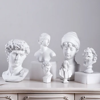 

NORDIC DAVID VENUS WHITE SKETCH AVATAR RESIN PUBLIC FIGURE STATUE ORNAMENT DECORATION CLASSIC CHARACTER SCULPTURE DESKTOP CRAFTS