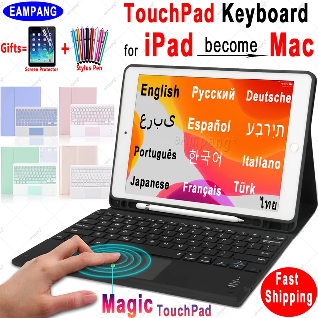 Magic TouchPad Keyboard for iPad 10.2 Keyboard Case for Apple iPad 9.7 2017 2018 Air 2 3 4 Pro 9.7 10.5 11 2019 2020 2021 8th 1