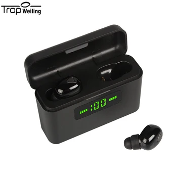 

TWS 5.0 Bluetooth Stereo Earphones Wireless Waterproof Earbuds Headset In Ear LED Display Wireless Earphones with Charging Box