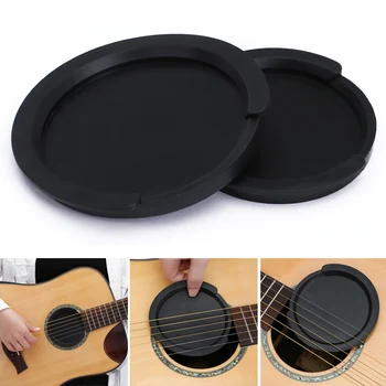 

Newly 2pcs Silicone Guitar Sound Hole Cover Noise Reduction Sound Buffer Plug Universal Guitar Accessory
