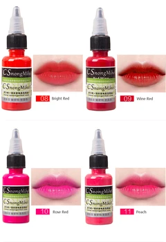 

new High Quality CS Microblading Pigment permanent makeup pigment Brown Eyebrow and Lip paint for tattoo 15ml Free postage