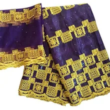 Новое поступление камень Африканский Базен Riche Getzner ткань с вышивкой кружевная ткань Базен платье Базен Риш материал нигерийская Кружевная повязка на голову