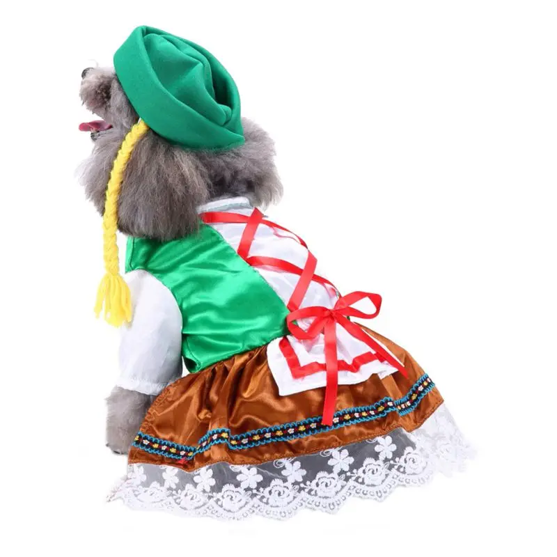 

Pet Dog Cloth Costume Funny Pet Dress Magic Sailor Suit Christmas Uniform Hat Halloween Party Fancy Dress Cosplay