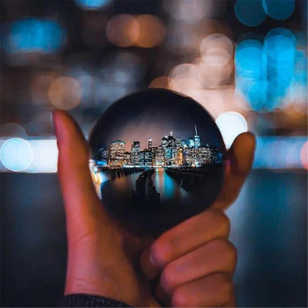 60mm 80mm Photography Crystal Lens Ball Asian Quartz Clear Magic Glass Ball w Portable Bag for Photo Shooting (9)