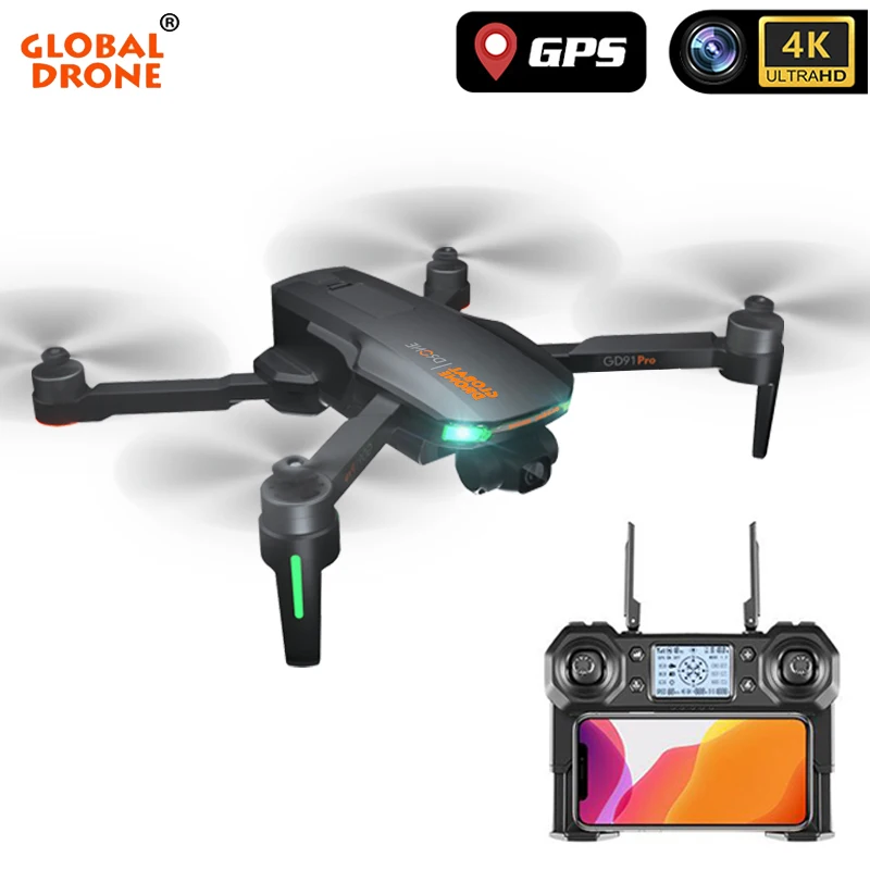 Дрон 4K gps складные Дроны с HD камерой Квадрокоптер Follow Me бесщеточный RC VS Hubson SG906 E520S
