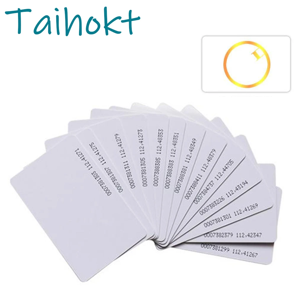 5/10PCS EM4100 Read Only Authorization Card TK4100 Key 125Khz Access Control Badge ID Smart Chip Token 0.8MM RFID Tag