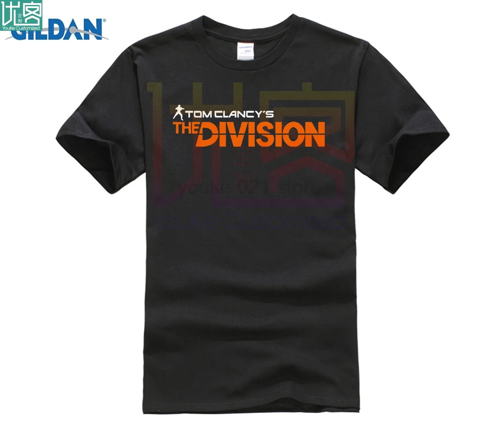Футболка с круглым вырезом Tom Clancys The Division Game Club SHD extreme Mails Fashio Style Black S 3XL размер на