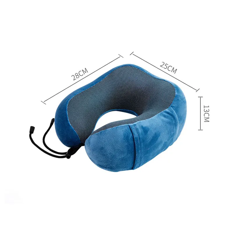 1PC U Shaped Memory Foam Neck Pillows Soft Slow Rebound Space Travel Pillow Solid Neck Cervical Healthcare Bedding Drop Shipping 2