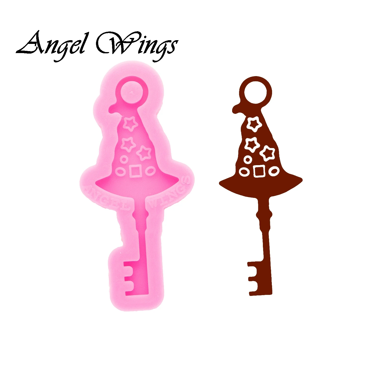 

Halloween pumpkin key shape Keychain Silicone Molds DIY Necklace Jewelry Shiny Epoxy Resin Mould Custom Wholesale DY0569