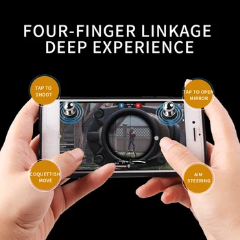 

Dustproof Fire Button Suction Cup Gaming Aim Key Control Shooter Metal Phone Trigger Portable Carrying Decor for PUBG