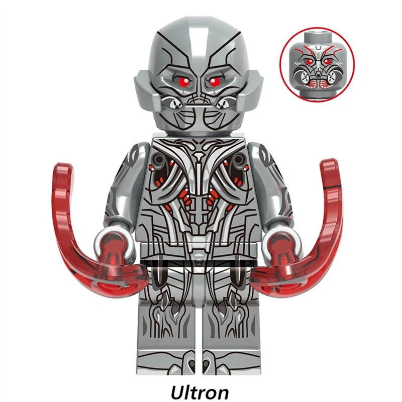 Ultron X0267 Одиночная распродажа, Железный человек, супергерой, фигурка Альтрона, Железный Патриот, легионы, Железный человек, Марка, модель, строительные блоки, кирпичные игрушки - Цвет: Ultron