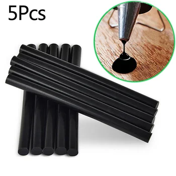 

5Pcs 7mm X 100mm Black Hot Melt Glue Stick Electric Glue Gun Product Repair Tool Car Accessories