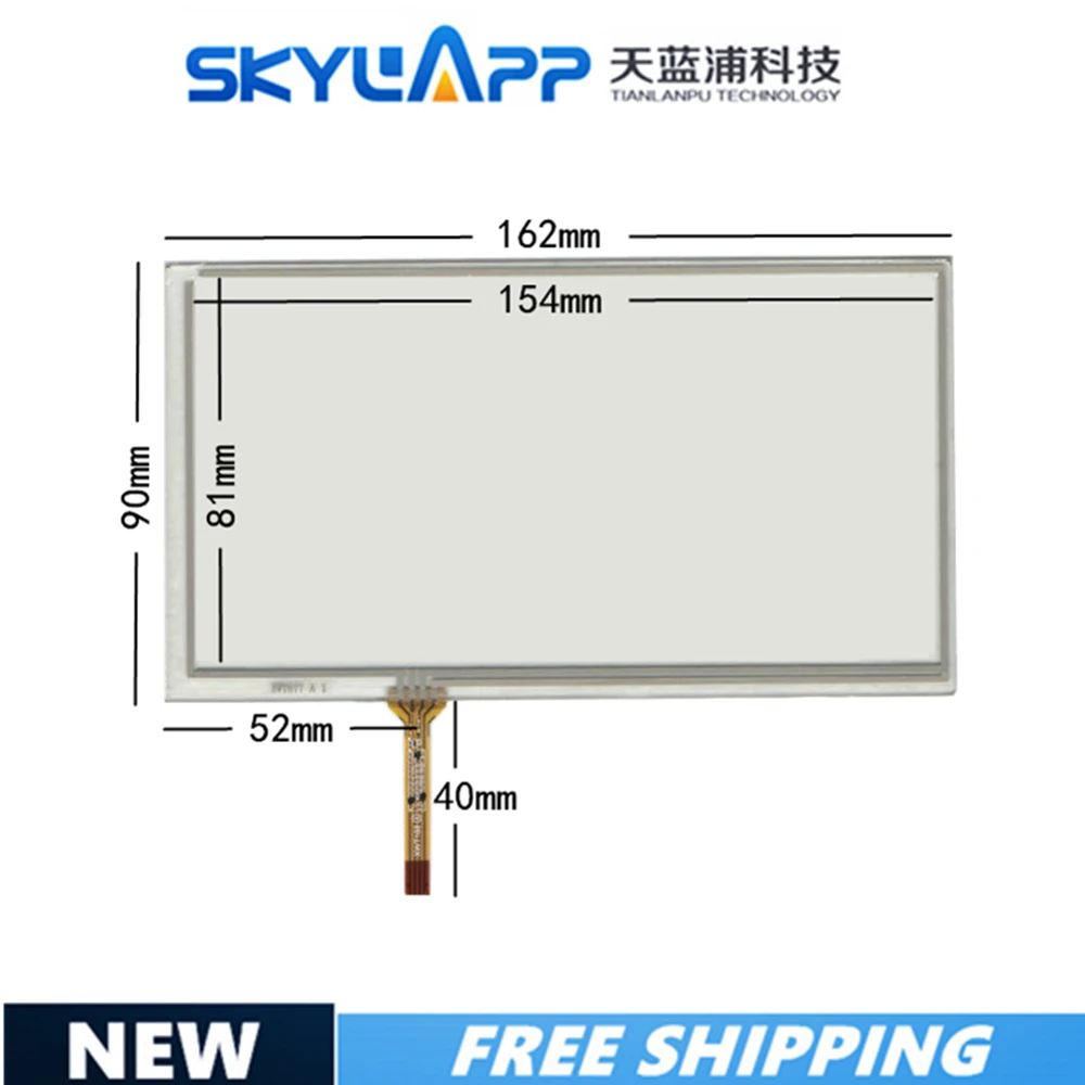 XWT677 162 мм* 90 мм рукописный 7 дюймов Автомобильный DVD навигатор gps сенсорный экран панель 162*90