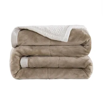 

Winter Thick Chunky Coral Fleece Blanket And Throws For Bed Weighted Blankets Comforter Home Decorative Sofa Plaid Koc Bedspread