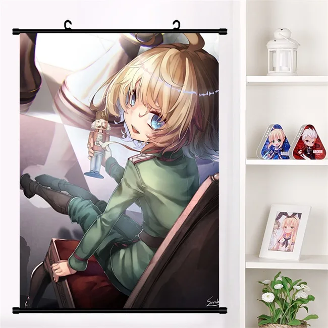 Аниме Youjo Senki Saga of Tanya the Evil Tanya Degurechaff настенный плакат с прокручивающейся стенкой коллекция домашнего декора искусство - Цвет: Q