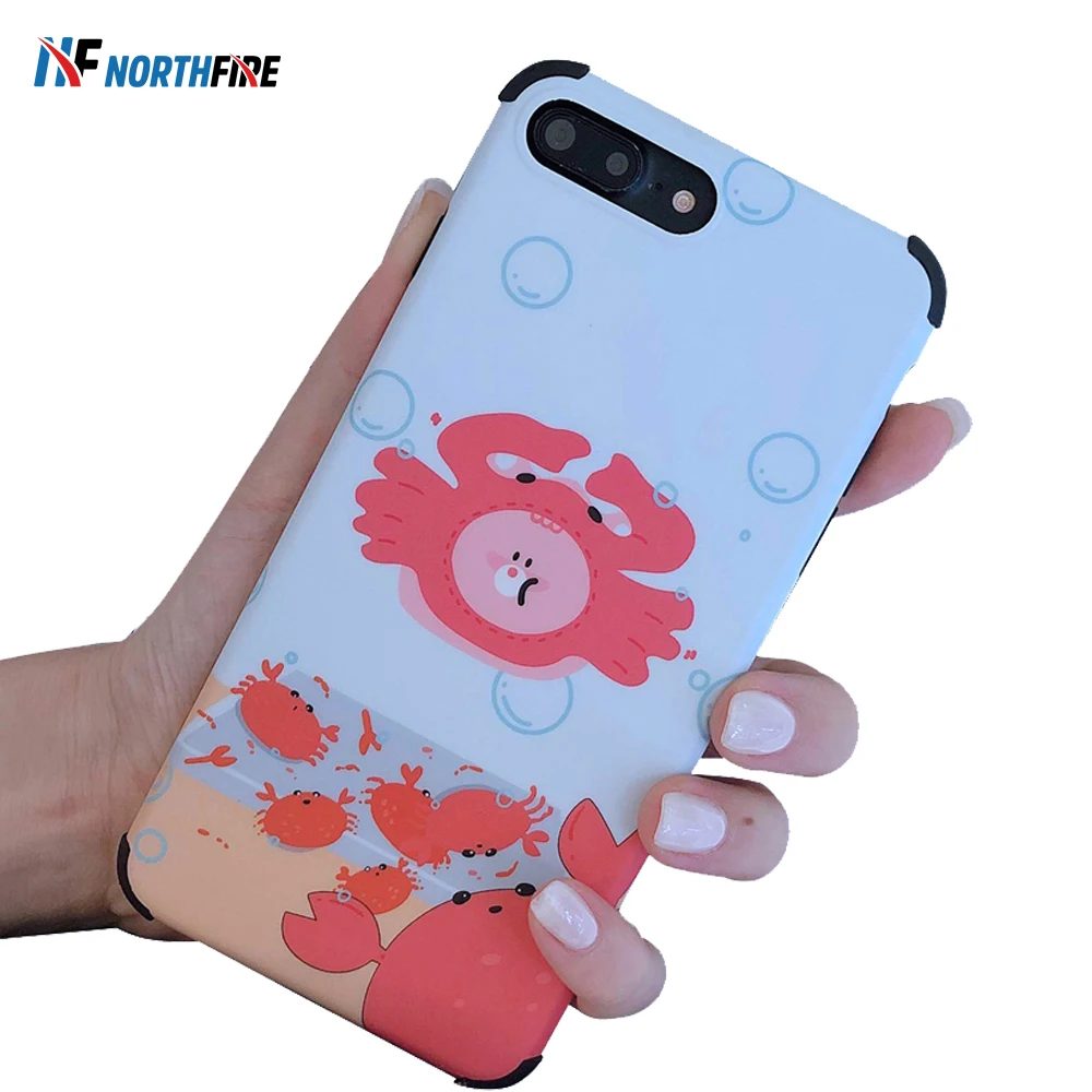 

KISSCASE Crab Soft Bumper TPU Case For iPhone X/XR/XS Max 6/6S/7/8 Plus Cute Silicon Anti Knock Matte Back Cover Coque Fundas