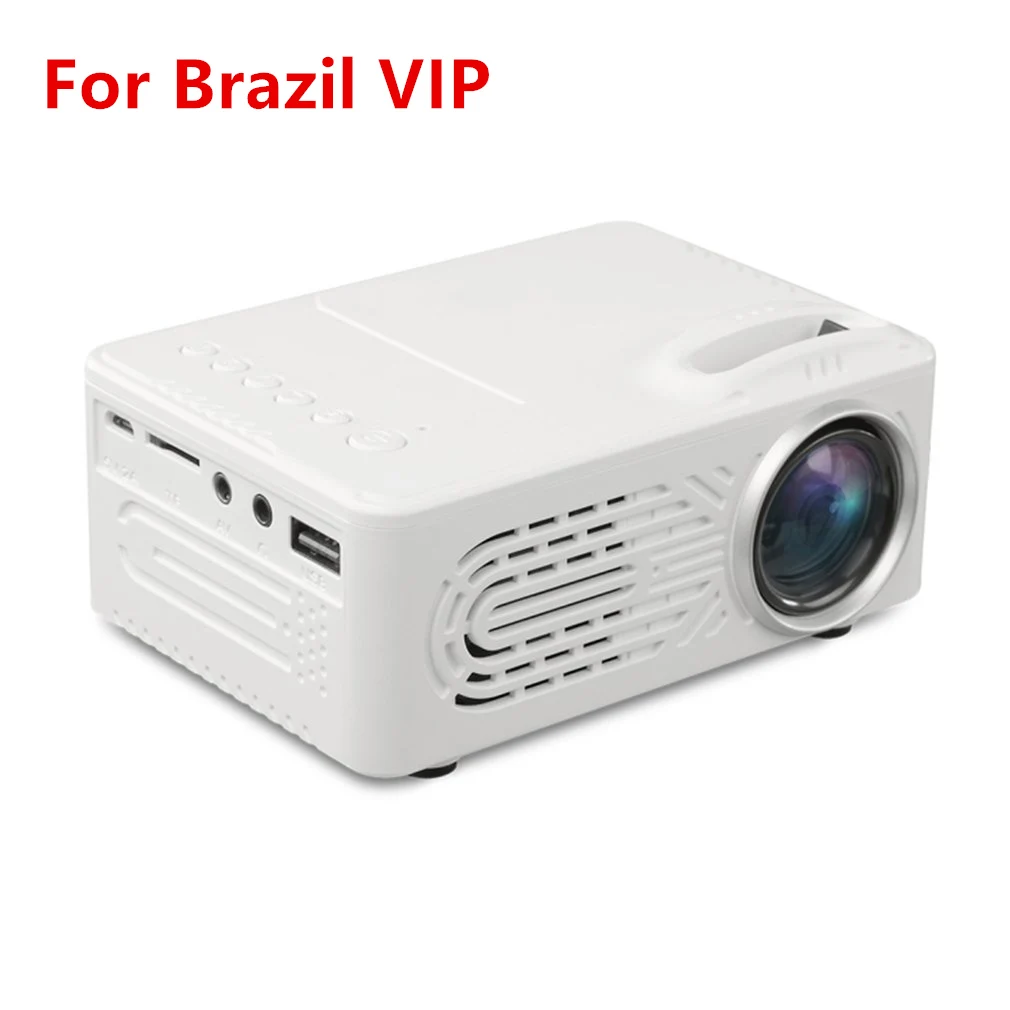 

For Brazil VIP 1080P Full HD Media Player LCD Projector Home Theater Movie Device Digital Projector AU Socket For Meeting