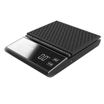 

Retail Electronic Display Coffee Scale 3Kg/0.1G Drip Coffee with Timer High Precision Food Kitchen Scales Precision Scale
