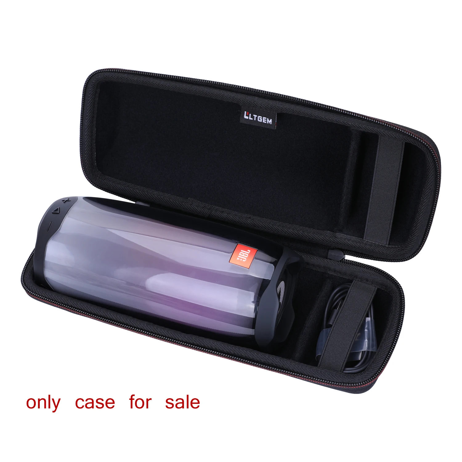 Black EVA Hard Case for JBL Pulse 4 Waterproof Portable Bluetooth Speaker with Light Show