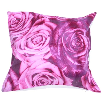 

1 Pcs 45x45cm 3D Violet Pringting Cushion Cover Bedroom Throw Pillow Case Home Sofa Decoration purple