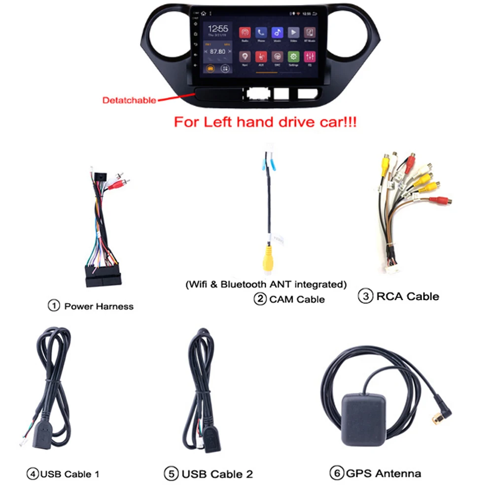 Flash Deal Car multimedia system For Hyundai i10 2013-2016 2G RAM 32G ROM autoRadio Android 8.1 9" GPS Navigation player Carplay SWC WIFI 2