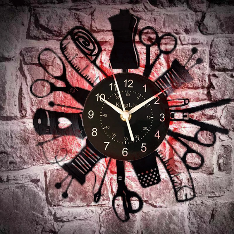 sewing Decorative Vinyl Record Wall Clock Gift To Your Friends And Family For Any Occasion | Дом и сад