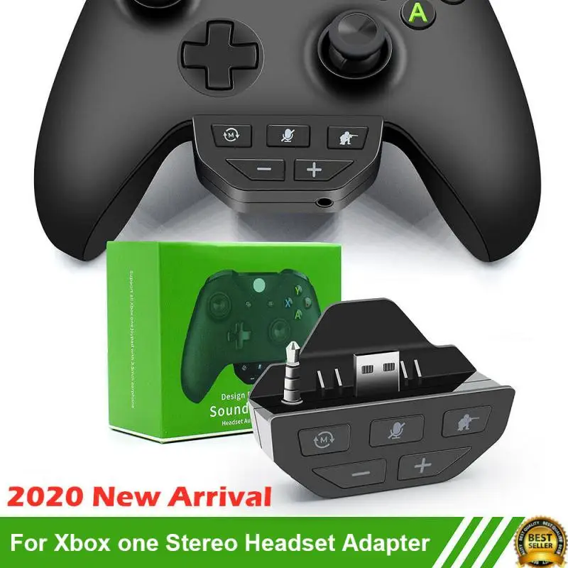 For Xbox One Stereo Headset Adapter Controller Audio Adapters Headphone