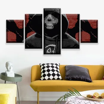 

Home Decoration Canvas Painting Printing 5 Panels Game Watch Dogs 2 Young Wrench Posters For Modern Living Room Wall Pictures