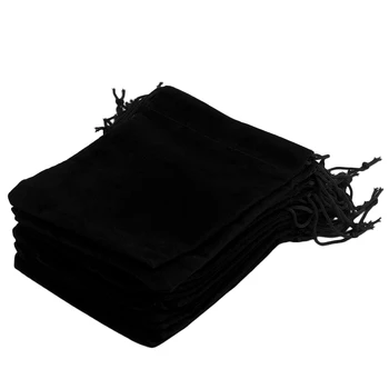 

12*10cm 20pcs/Set Beautiful Velvet Gift Jewelry Drawstring Pouch Bag Christmas Wedding Gift Storage Bags Organizer