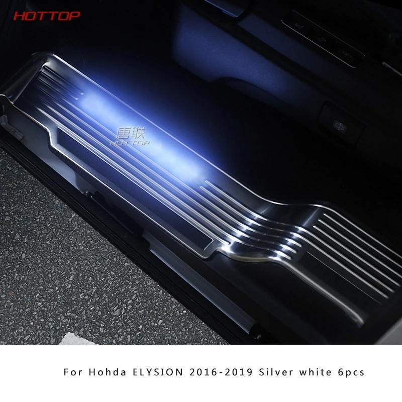 Накладки на внутренние двери из нержавеющей стали для Honda ELYSION - Название цвета: silver white light