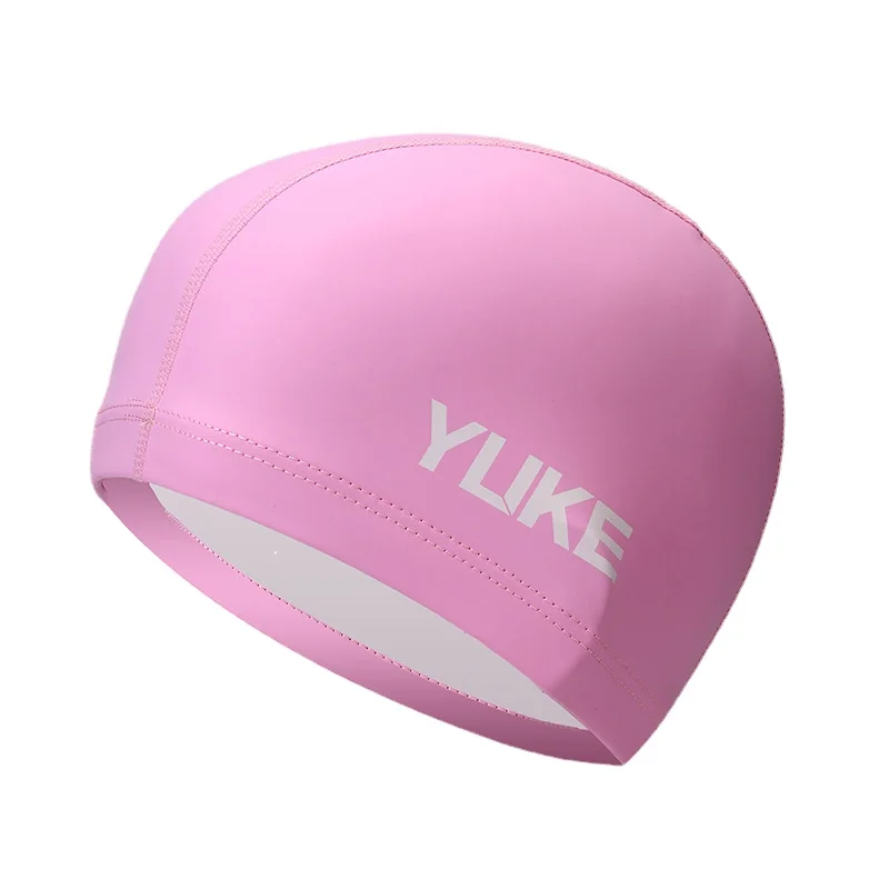 Elastic Waterproof PU Fabric Protect Ears Long Hair Sports Swim Pool Hat Swimming Cap Big Size For Men Women Adults For Swiming 4