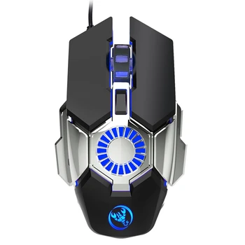 

HOT-HXSJ J700 Macro Programming Gaming Wired Mouse 6-Speed Adjustable UP to 6400Dpi Colorful Luminous Gaming Mouse