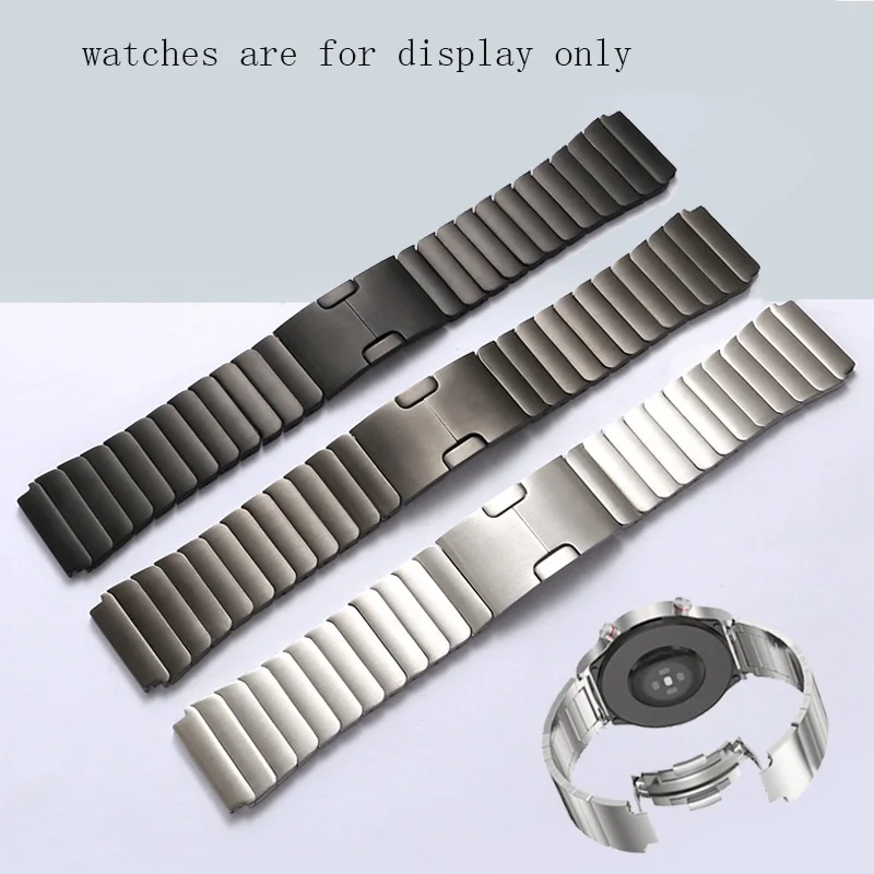 Substitute For Huawei GT2/2e/Pro Watch Titanium Gray Black Silver Stainless Steel Watchband 22mm Quick Release | Наручные часы